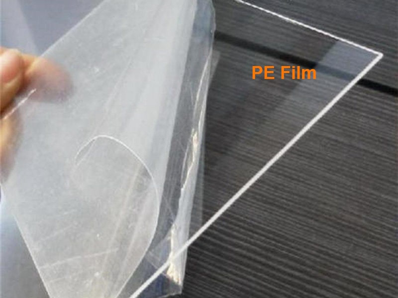 Película de PE transparente para acrílico